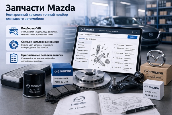 Запчасти Mazda и электронный каталог: как устроен подбор деталей